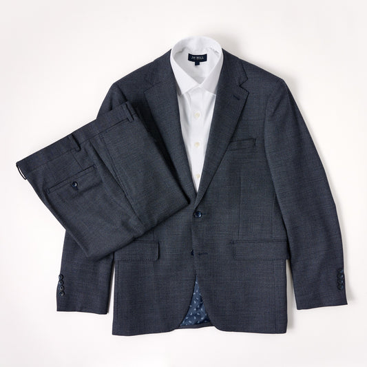 Wool Motion Suit - Blue/Grey Birdseye