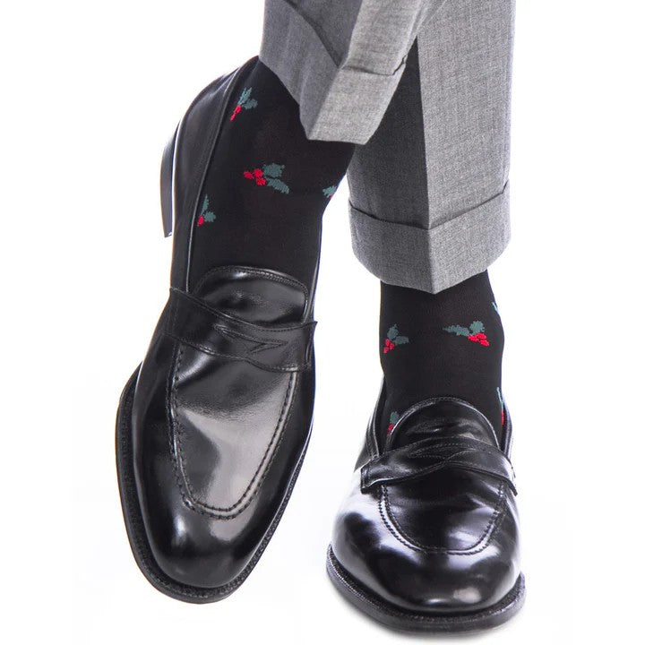 Black Holly Cotton Sock