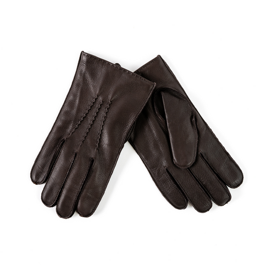 Cashmere Lined Full Grain Deerskin Gloves