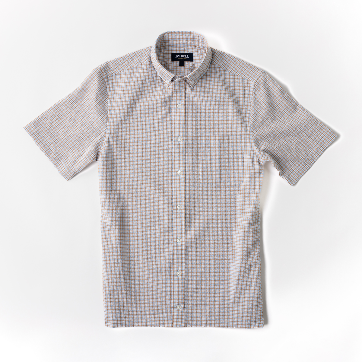 Comfort Seersucker Short-Sleeve Sport Shirt