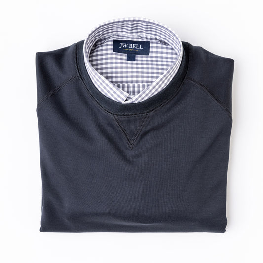 Pima Cotton Interlock Crewneck Sweatshirt - 2 Colors Available