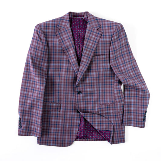 Lavender Check Wool Sport Coat
