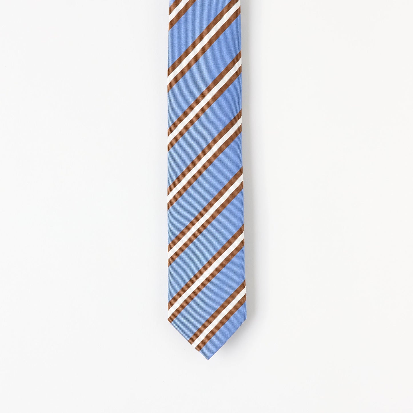 1929 British Luxe Classic Stripe Silk and Cotton Tie