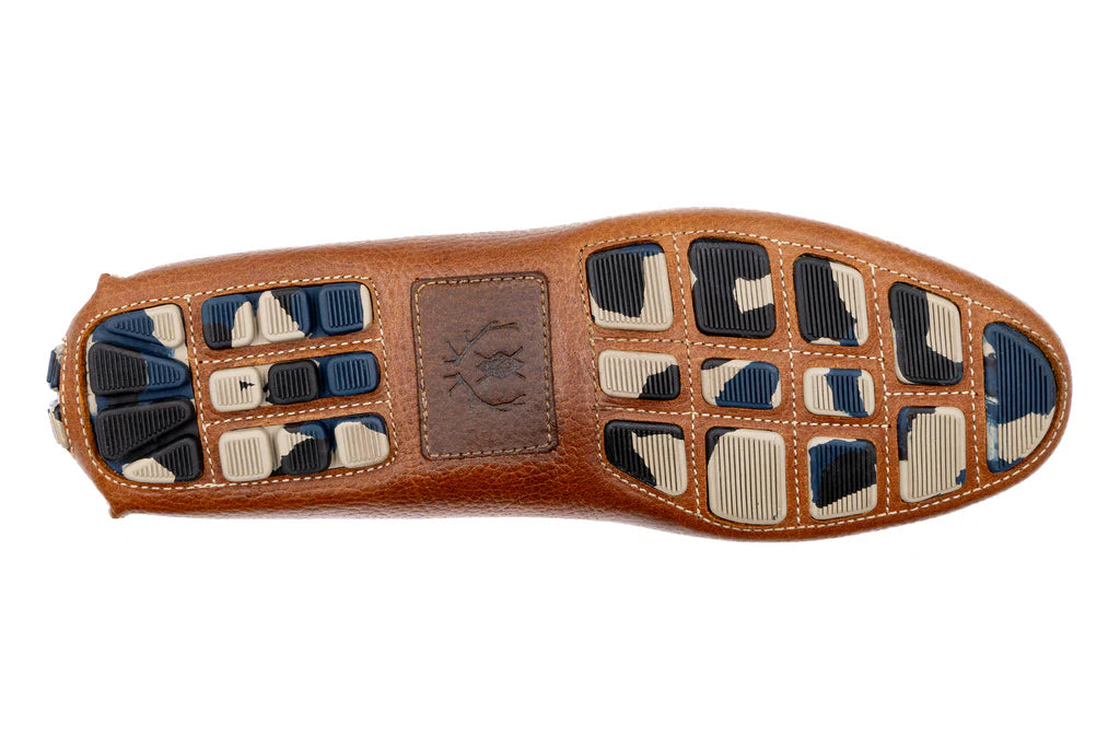 Monte Carlo Water Buffalo Pebble Grain  Penny Loafers by Martin Dingman