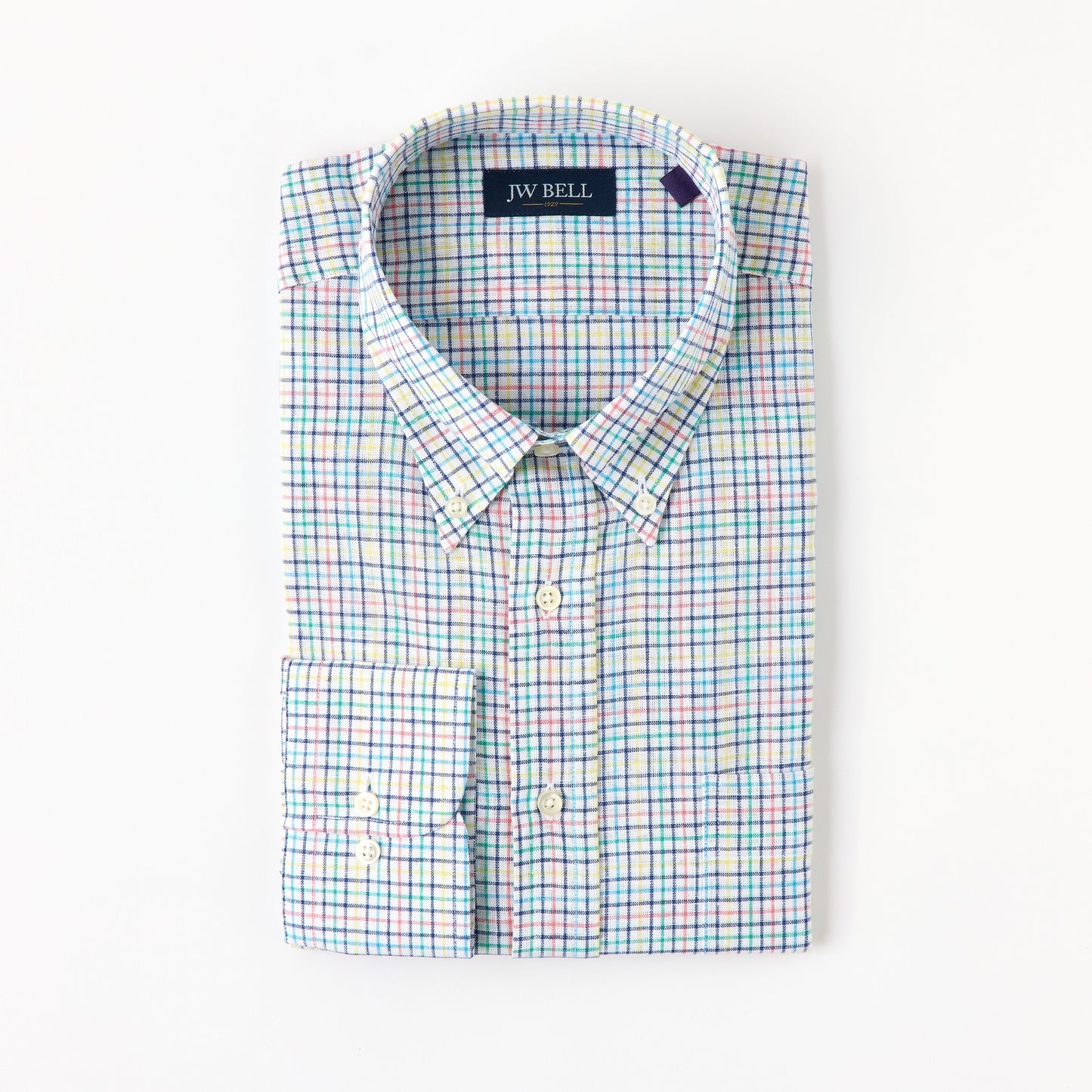 1929 Luxe Linen & Cotton Long-Sleeve Button Down Collar Sport Shirt