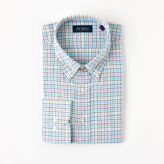 1929 Luxe Linen & Cotton Long-Sleeve Button Down Collar Sport Shirt