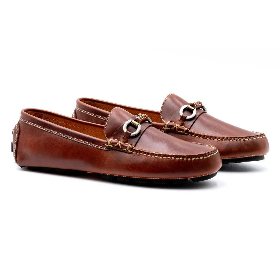 Old Row Saddle Leather Horse Bit Driving Loafers by Martin Dingman