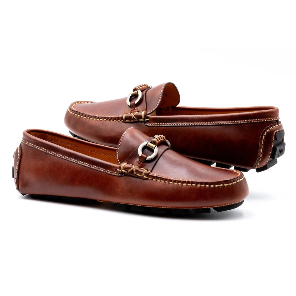 Old Row Saddle Leather Horse Bit Driving Loafers by Martin Dingman