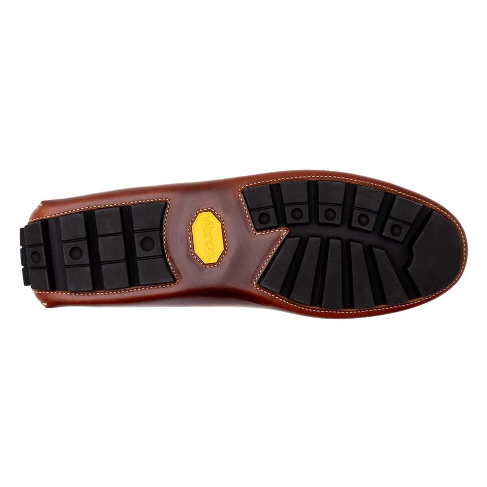 Old Row Saddle Leather Horse Bit Driving Loafers by Martin Dingman