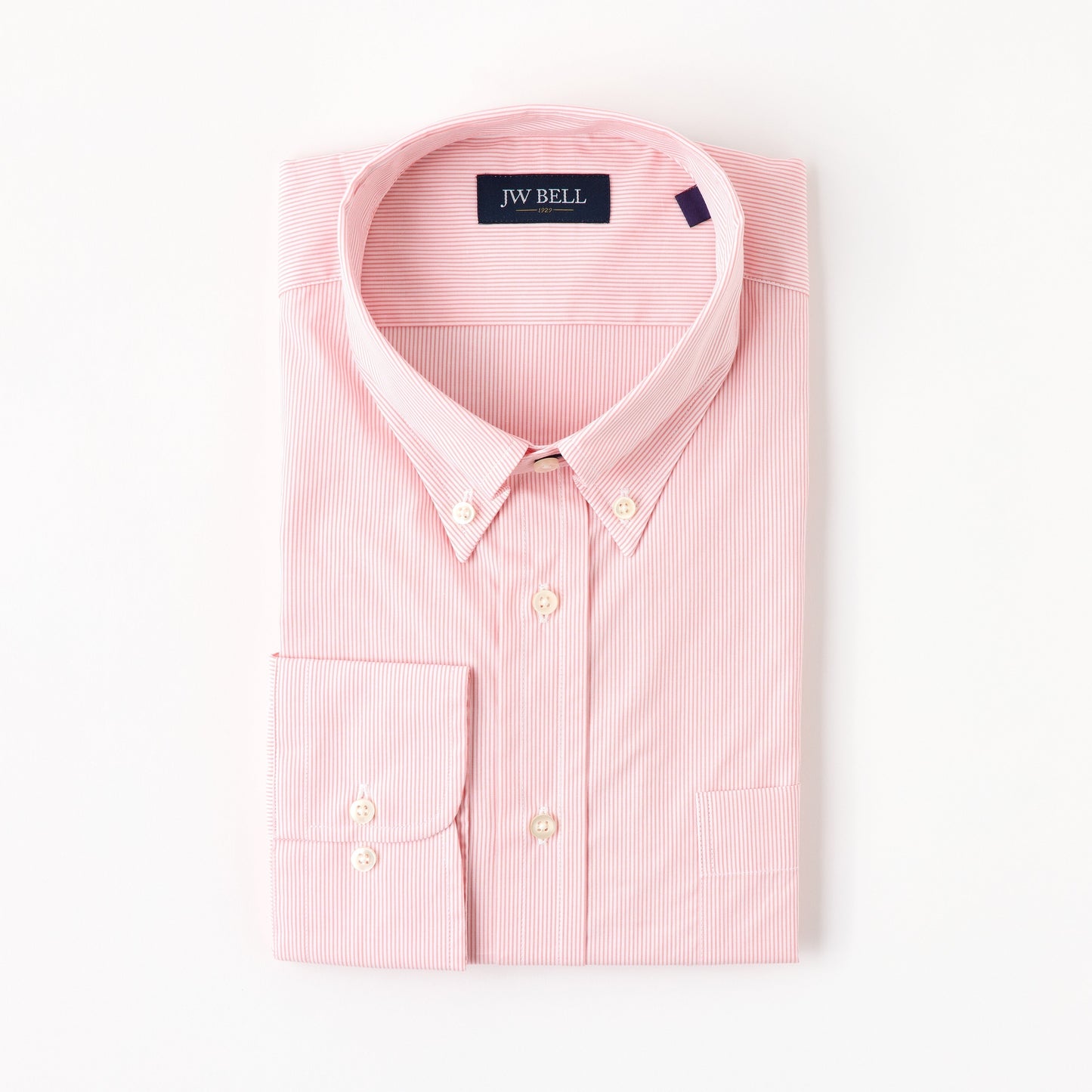 1929 Luxe Cotton Long-Sleeve Sport Shirt Button Down Collar