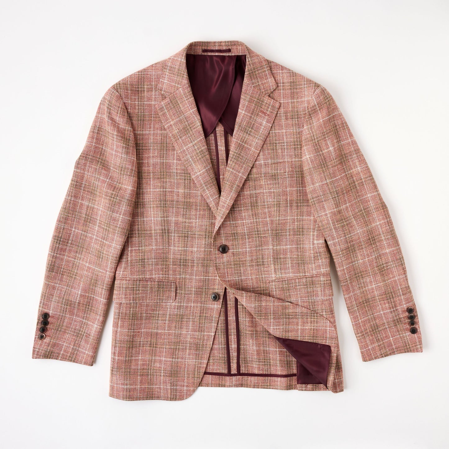Guabello Coral Plaid Sport Coat