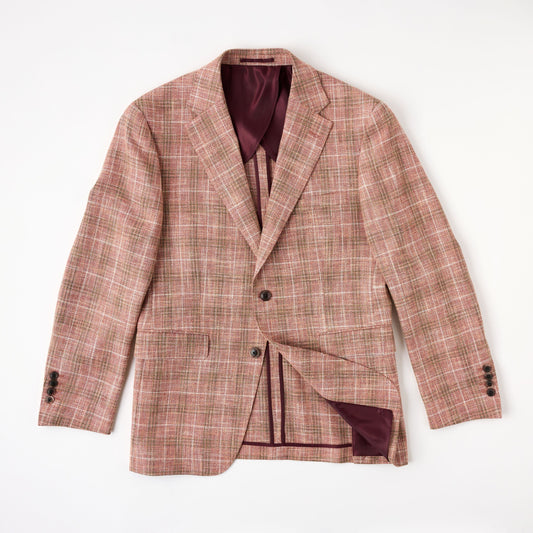 Guabello Coral Plaid Sport Coat