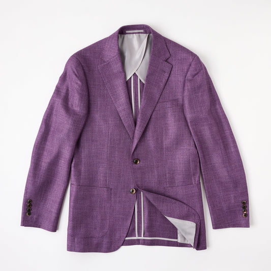 Botto Giuseppe Purple Solid Sport Coat
