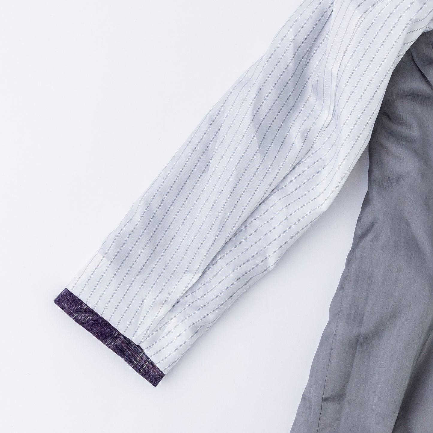 Wool, Linen & Silk Purple Plaid Sport Coat