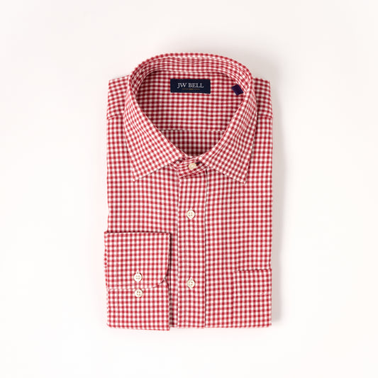 1929 Luxe Cotton Long-Sleeve Sport Shirt Spread Collar