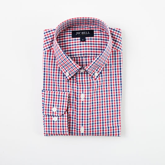 Luxe Cotton Long-Sleeve Sport Shirt