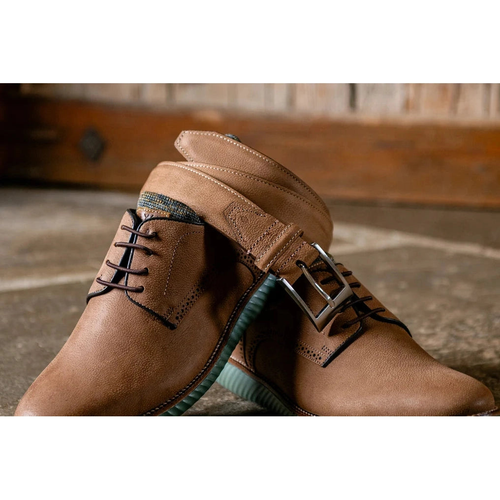Royal Nubuck Leather Belt by Martin Dingman
