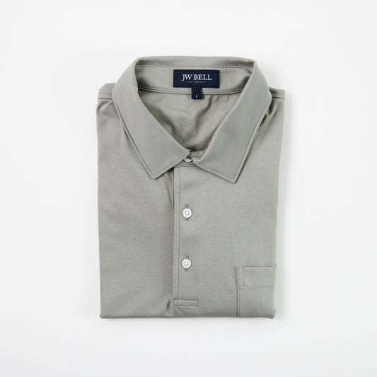 Long Sleeve Comfort Polo w/ Pocket
