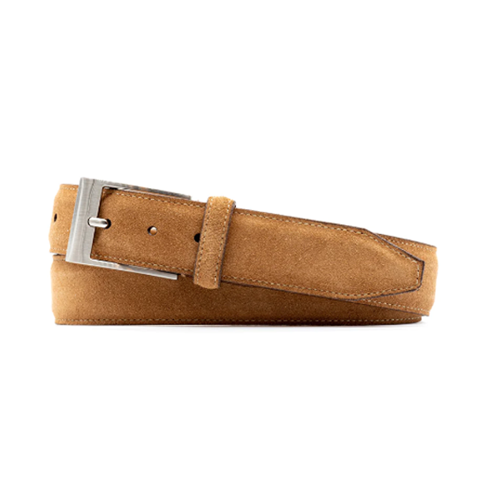 Royal Water Repellent Suede Leather Belt by Martin Dingman