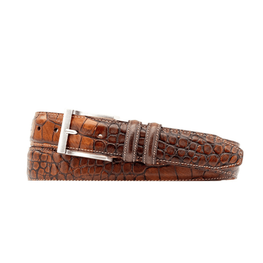 Bill Alligator Grain Leather Belt by Martin Dingman