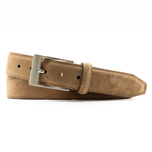 Royal Water Repellent Suede Leather Belt by Martin Dingman