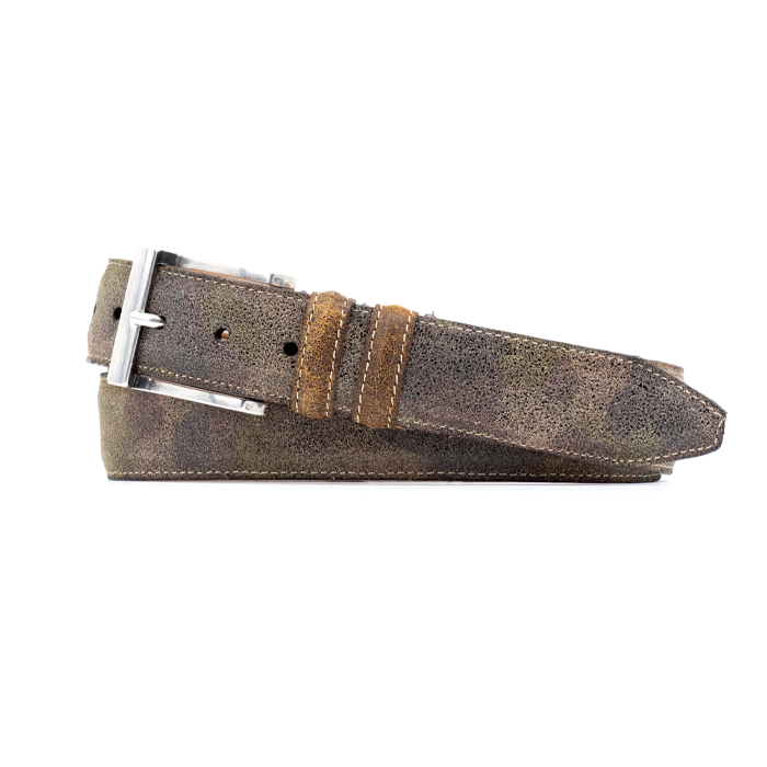 Bill Water Repellant Suede Leather Belt by Martin Dingman