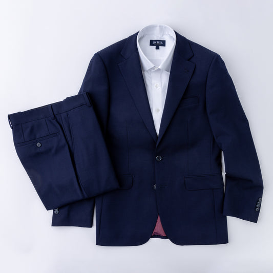Wool Motion Suit - Navy