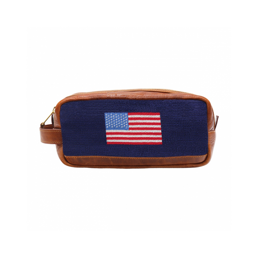 American Flag Needlepoint Toiletry Bag