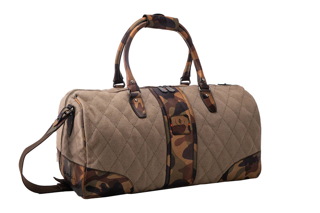 Woodland Quilted Oxford Canvas Duffel by Martin Dingman