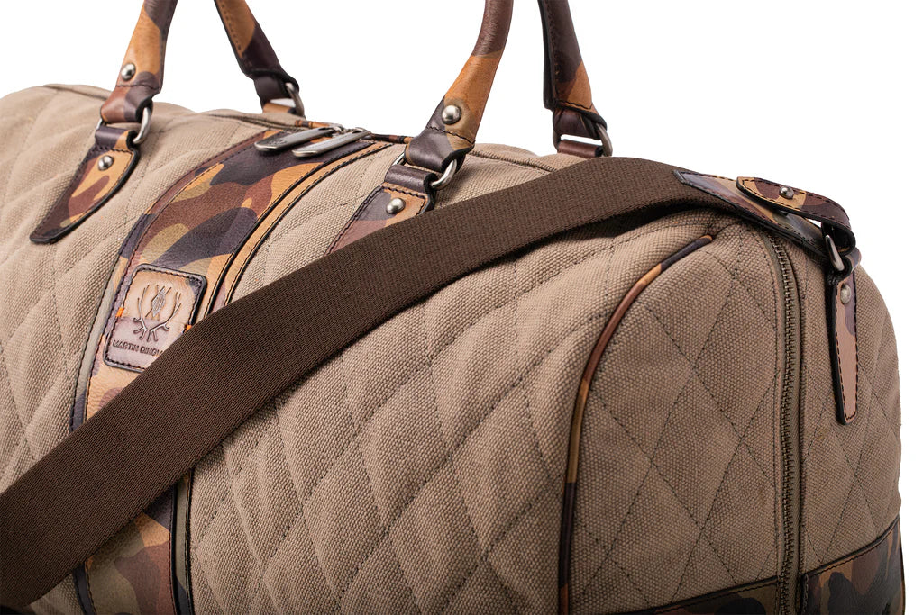 Woodland Quilted Oxford Canvas Duffel by Martin Dingman