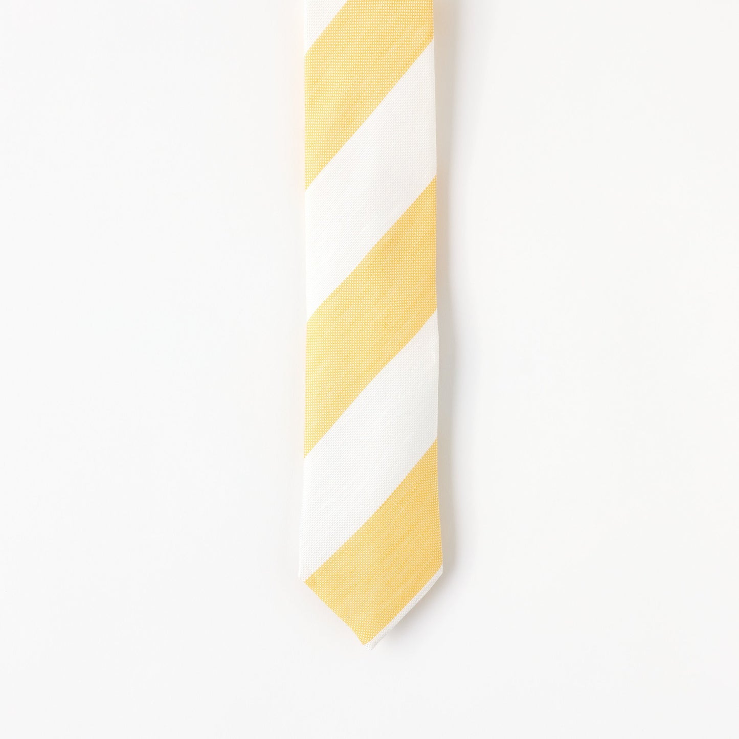 1929 British Luxe Wide Bold Stripe Silk and Linen Tie