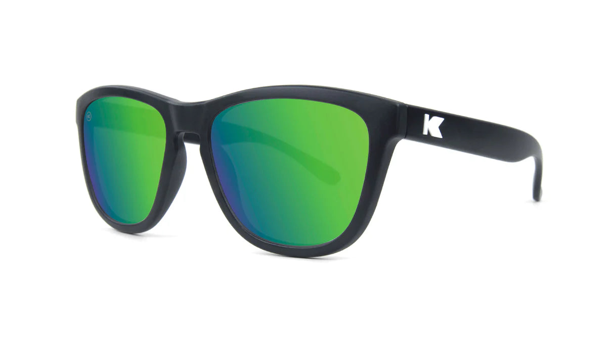 Knockaround Kids Premiums: Black/Green Moonshine