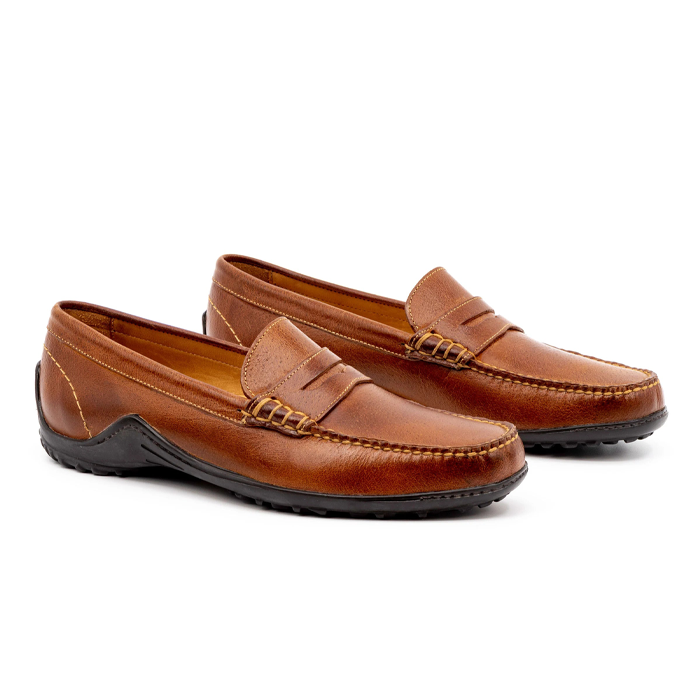 Bill Water Buffalo Leather Penny Loafer by Martin Dingman