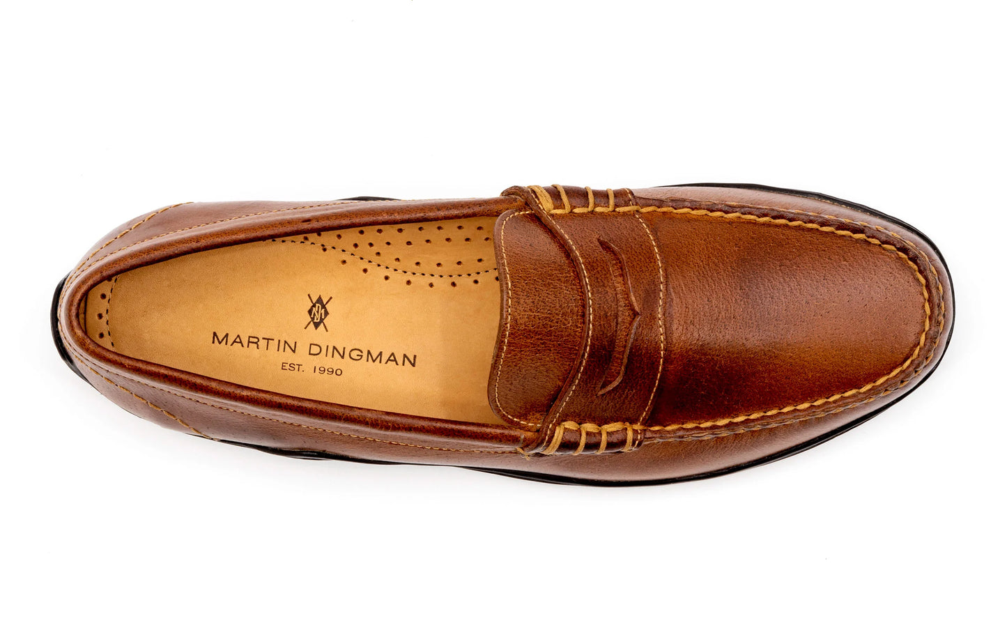 Bill Water Buffalo Leather Penny Loafer by Martin Dingman