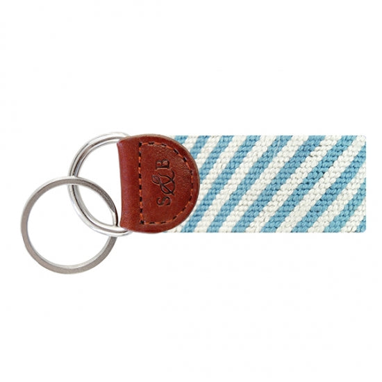 Smathers & Branson Key Fob - Blue Seersucker